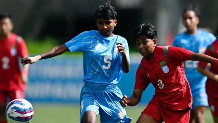 সাফ নারী ফুটবল: এবারও বাংলাদেশের গ্রুপে ভারত